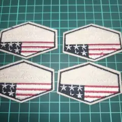 アメカジ★アイロンワッペン×4点セット