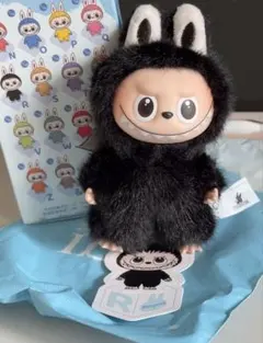 PIN FOR LOVE ぬいぐるみキーホルダー 黒