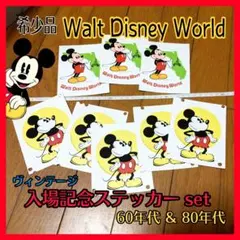 【希少品】ヴィンテージ ディズニーワールド入場記念ステッカー