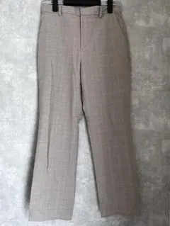 ユニクロ スマートアンクルパンツ Mサイズ ベージュ チェック