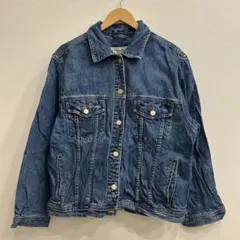 【R882】 Eddie Bauer デニムジャケット サイズL ブルー 青