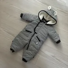 ファミリア ジャンプスーツ 70cm 男女兼用 ギンガム チェック