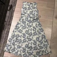 SHIPS for WATABE weding花柄ロングワンピース M