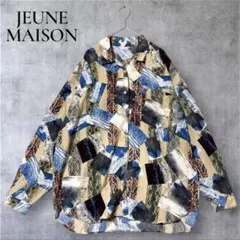 JEUNE MAISON 長袖シャツ 柄シャツ 薄手