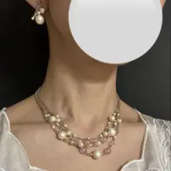 イヤリング　ネックレス　アクセサリーセット　結婚式　パーティー