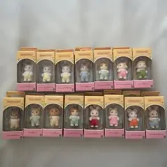 シルバニアファミリー　赤ちゃん　15点　セット　フローラウサギ　ハスキー　新品