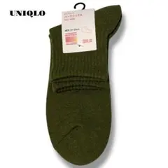 未使用品！ UNIQLO ユニクロ ヒートテック ハーフ ソックス グリーン 緑