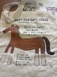 【新品・韓国限定】Lサイズ ロンドンベーグルミュージアム エコバッグ