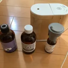 アロマディフューザー、ラベンダー香オイル2本、エタノール4点セット