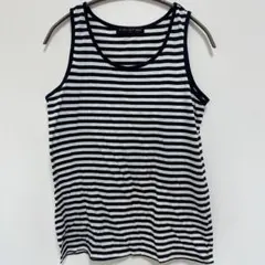 美品✨NERVEUX FEMME【L】ボーダー タンクトップ マリン