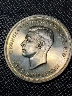 1947年 南アフリカ 5シリング銀貨 e VI 銀0.800 JCC | ジャパンコインキャビネット / 南アフリカ 1947年 5シリング