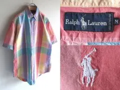 ボン様専用　90sビンテージ ラルフローレン ロゴ刺繍 チェック BDシャツ