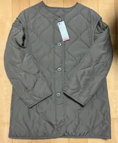 タグ付新品未使用　GU ヒートパデット2wayオーバーサイズブルゾンS オリーブ