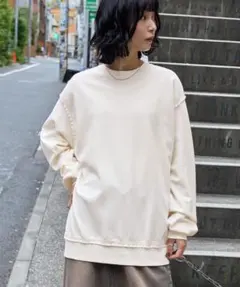 新品 モノマート スウェット M トレーナー トップス アイボリー H&M ザラ