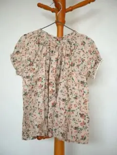 june little closet 花柄 半袖ブラウス 120