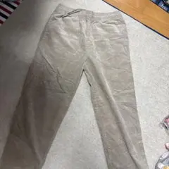 ベージュ スウェットパンツ ウエストゴム