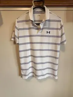 Under Armour ポロシャツ ホワイト ストライプ