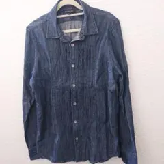 ☆ナノユニバース☆デニムシャツ☆ピンタック☆
