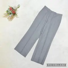 美品 ウェルシースラックス 【76】 ウールパンツ 日本製 ストレート グレー
