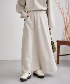 【完売】CIAOPANIC TYPY/フレアロングスカート/グレー/シンプル