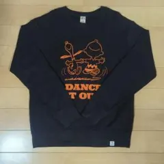 ユニクロ PEANUTS トレーナー スウェット ブラック サイズM