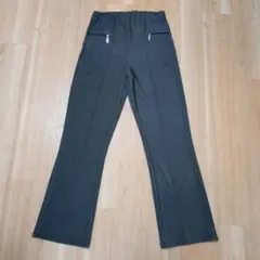 カジュアルパンツ ダークグレー ウエストゴム M L フリー ミセス シニア
