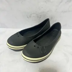 crocs クロックス バレエシューズ W5 22cm 黒 フラットシューズのサムネイル