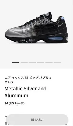 palace NIKE AIR MAX 95 BLACK SILVERのサムネイル