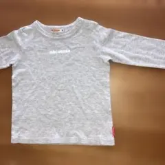 ミキハウス 長袖Tシャツ 90 グレー