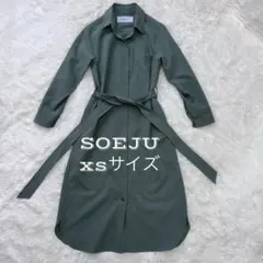 現行モデル】SOÉJU 美品 ロングシャツワンピース 接触冷感 多機能 M