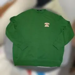 Doublefocus グリーン 薄手トレーナー