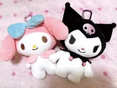 マイメロディ&クロミ がま口 ぬいぐるみポーチセット　サンリオキャラクターズ