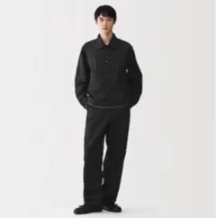 MUJI Labo 再生ポリエステルデニムワークパンツ 黒 L - メルカリ