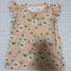 ユニクロPaul & Joe コラボ花柄フリル袖トップス 90