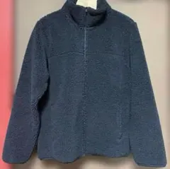 無印良品　ボアフリースジャケット　女性　XLサイズ　ダークネイビー