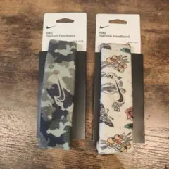 Nike ヘッドバンド 迷彩柄とグラフィック柄2個セット