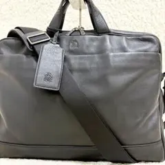 ダンヒル ビジネスバッグ　ショルダーバッグ　2way レザー　本革　黒のサムネイル