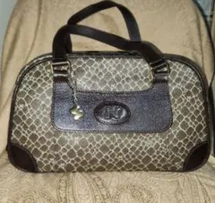 NINA RICCI　ジラフ　ハンドバッグ　PVC×レザー