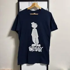 【希少デザイン】stussy シャドーマン プリントデカロゴ Tシャツ 入手困難