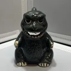 未使用品　ゴジラ 陶器製 灰皿　口から煙が出る　レトロ　東宝映画　1993年