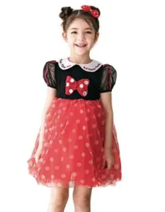 【美品】ミニーちゃん ワンピース ハロウィン 90cm