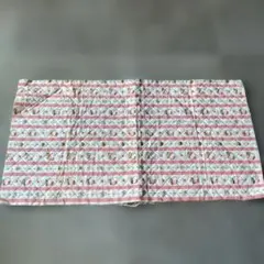 当時物　ハローキティ はぎれ花柄 綿生地 ピンク