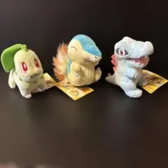 포켓몬 キャンバス ぬいぐるみ チコリータ ヒノアラシ ワニノコ