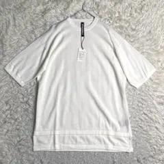 極美品✨RIPVANWINKIE ニット LAYERED KNITE M 綿 白のサムネイル