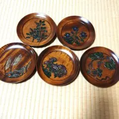 秋田工芸／樺細工 桜皮細工 銘々皿 5枚セット - メルカリ