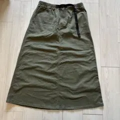 Gramicci グラミチ　ロングベイカースカート　オリーブグリーン　Lサイズ