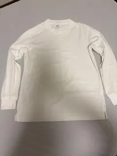 UNIQLO 白 Mサイズ エアリズム長袖カットソー　ほぼ未使用　春夏向け