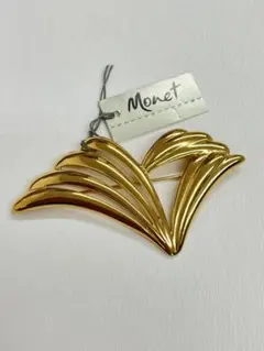 Monet ゴールドブローチ　新品未使用品のサムネイル