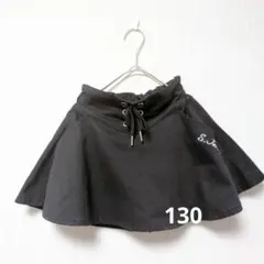 S JENNI スカート（アンダーショーツ付）130cm しまむら ブラックさのサムネイル