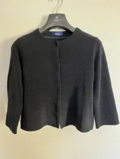 ニットジャケット ノーカラージャケット